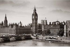 Ceduľa Londín, Big Ben, London 30cm x 20cm Plechová tabuľa