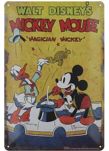 Retro Cedule Ceduľa Walt Disneys Mickey Mouse - Magician Mickey