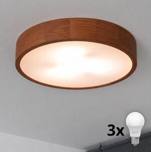 Brilagi - LED stropné svietidlo CARVALHO 3xE27/45W/230V dub/čerešňa priemer 47 cm