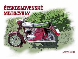 Retro Cedule Ceduľa Československé Motocykly - Jawa 350