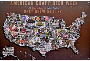 Retro Cedule Ceduľa USA American Craft Beer Week