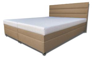 Manželská posteľ 160 cm Rebeka (s penovými matracmi) (nugát). Vlastná spoľahlivá doprava až k Vám domov. 1030937