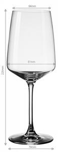 Lunasol - Poháre na biele víno 400 ml set 4 ks - Century Glas Lunasol (322160)