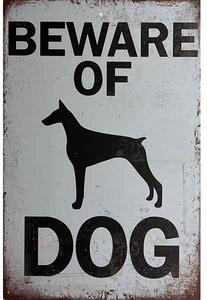 Retro Cedule Ceduľa Beware Of Dog