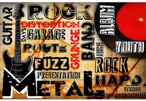 Retro Cedule Ceduľa Metal Rock Hard