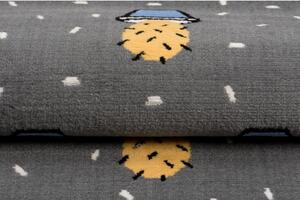 Detský kusový koberec PP Kaktusy sivý 2 120x170cm