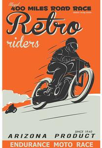 Ceduľa Retro Riders Arizona Vintage style 30cm x 20cm Plechová tabuľa