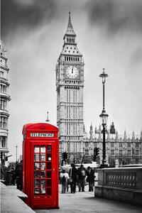 Ceduľa Londín - Big Ben mix Vintage style 30cm x 20cm Plechová tabuľa