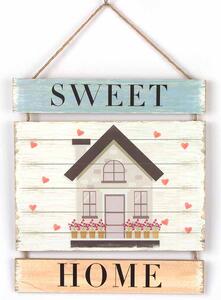 Drevená Ceduľa Sweet Home Vintage style 29cm x 26cm