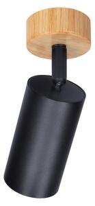 Brilagi - Bodové svietidlo SELE 1xGU10/30W/230V čierne/dubový dekor