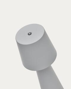 ARENYS SMALL exteriérová stolová bezkáblová lampa Sivá