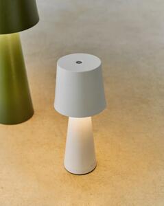 ARENYS SMALL exteriérová stolová bezkáblová lampa Sivá