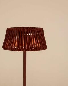 ALDETA záhradná solárna stolová lampa Terakota