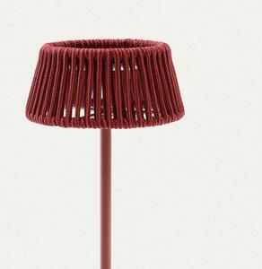 ALDETA záhradná solárna stolová lampa Terakota