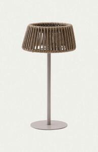 ALDET záhradná solárna stolová lampa Béžová
