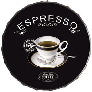 Retro Cedule Vrchnák Espresso