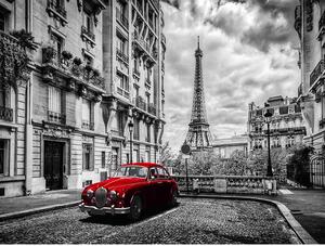 Retro Cedule Ceduľa Paríž - Red Car