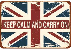 Retro Cedule Ceduľa Keep Calm and Carry On