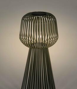 REIBA záhradná solárna podlahová lampa Zelená
