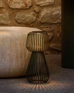 REIBA záhradná solárna stolová lampa Zelená