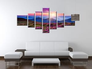 Obraz na plátne Horská lúka - 7 dielny Rozmery: 140 x 80 cm