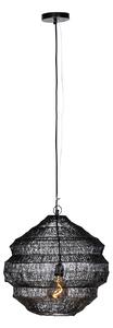 Orientálna závesná lampa čierna 45 cm x 40 cm - Vadi