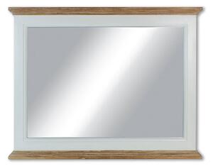 Zrkadlo biele antik a prírodné 78,5x4,5x62cm