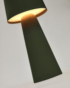 ARENYS LARGE exteriérová stolová bezkáblová lampa Zelená