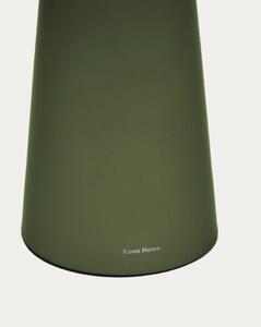 ARENYS LARGE exteriérová stolová bezkáblová lampa Zelená