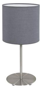 Eglo 55215 - Stolná lampa PASTERI 1xE14/40W/230V šedá
