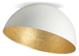 Stropné svietidlo Sfera, Ø 50 cm, biela/zlatá, Mosadz / zlato, Obývacia izba / jedáleň, kov, Moderný