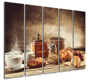 Obraz na plátne Chutné raňajky - 5 dielny Veľkosť: 225 x 160 cm
