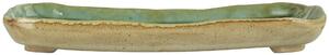 Kameninová tácka Ocean Green Oblong