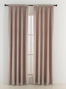 Zamatové zatemňovacie závesy Cesar púdrové - 140 x 250 cm (2ks) - riasiaca stuha