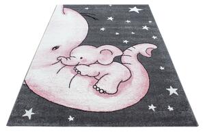 Ayyildiz Dětský kusový koberec KIDS 0560, Růžová Rozmer koberca: 80 x 150 cm