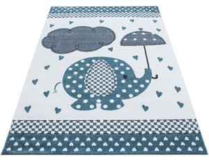 Ayyildiz Dětský kusový koberec KIDS 0570, Modrá Rozmer koberca: 80 x 150 cm