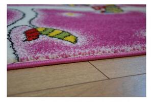 Detský kusový koberec Na strome ružový 240x330cm