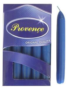 Provence Sviečka 17cm PROVENCE Bistro 10ks tmavo modrá