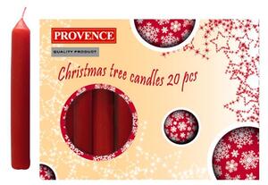 Provence Vianočná sviečka 10cm PROVENCE 20ks červená
