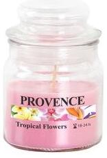 Provence Vonná sviečka v skle PROVENCE 24 hodín tropické kvety