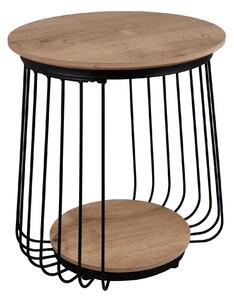 PRÍRUČNÝ STOLÍK, čierna, dub artisan Milino - Stolíky do obývačky, Online Only