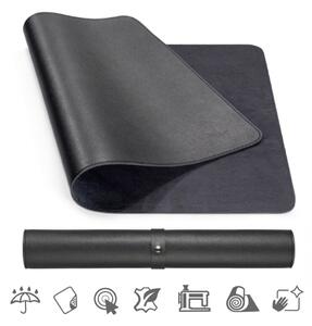 Podložka pod myš a klávesnicu MOSH eco koža, čierna (S,M,L) Large (90 x 45 cm)