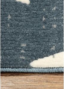 Kusový koberec PP Hviezdy modrosivý 200x290cm