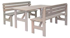 ArtRoja Záhradný stôl VIKING | sivá 150 cm