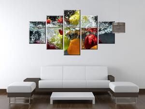 Obraz na plátne Sladké ovocie - 5 dielny Veľkosť: 100 x 63 cm