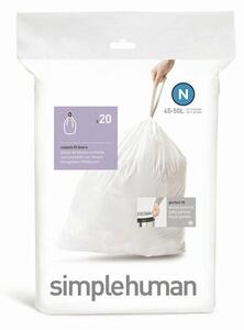 Simplehuman Vrecia do odpadkového koša N 45-50 l, 20 ks