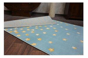 Detský kusový koberec PP Hviezdičky modrý 120x170cm