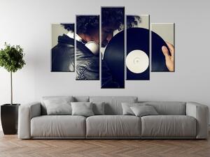 Gario 5 dielny obraz na plátne Retro music Veľkosť: 150 x 70 cm