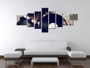Gario 7 dielny obraz na plátne Retro music Veľkosť: 210 x 100 cm