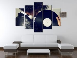 Gario 5 dielny obraz na plátne Retro music Veľkosť: 150 x 105 cm